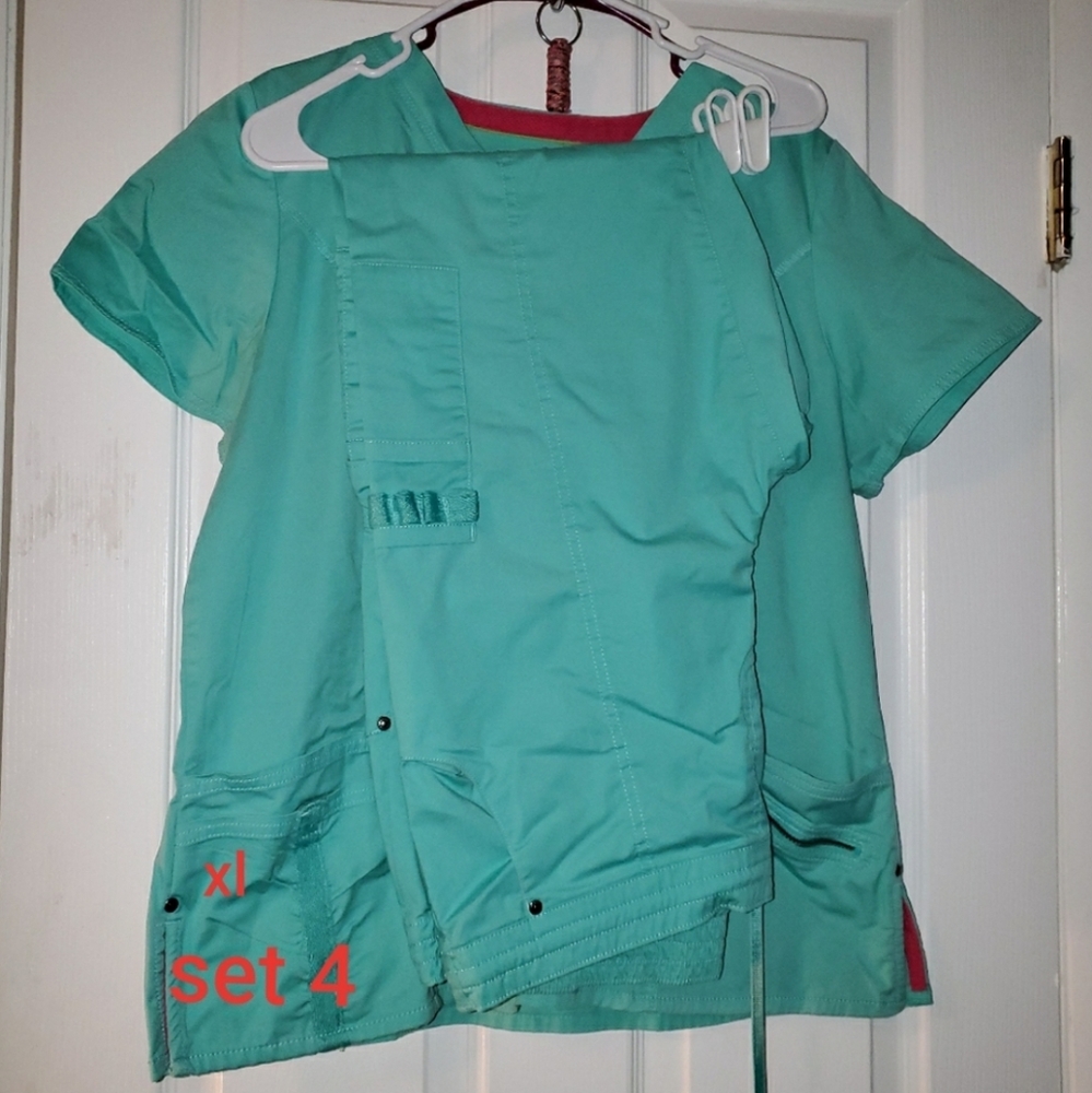 Mint green scrubs